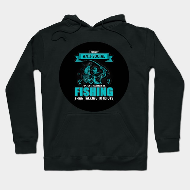 Black Panther Art - Fishing Tagline 2 Hoodie by The Black Panther